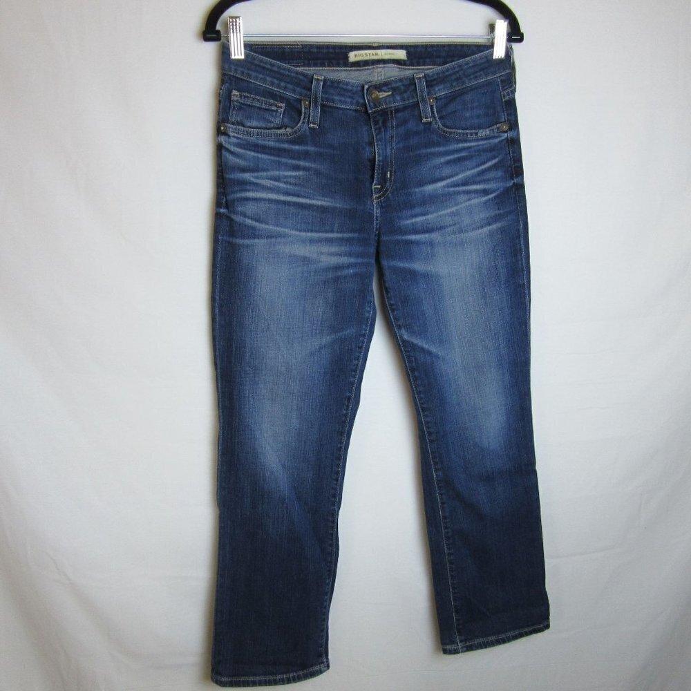 Big Star Jeans Maddie Cropped Carpi Blue Denim Casual Women's 26